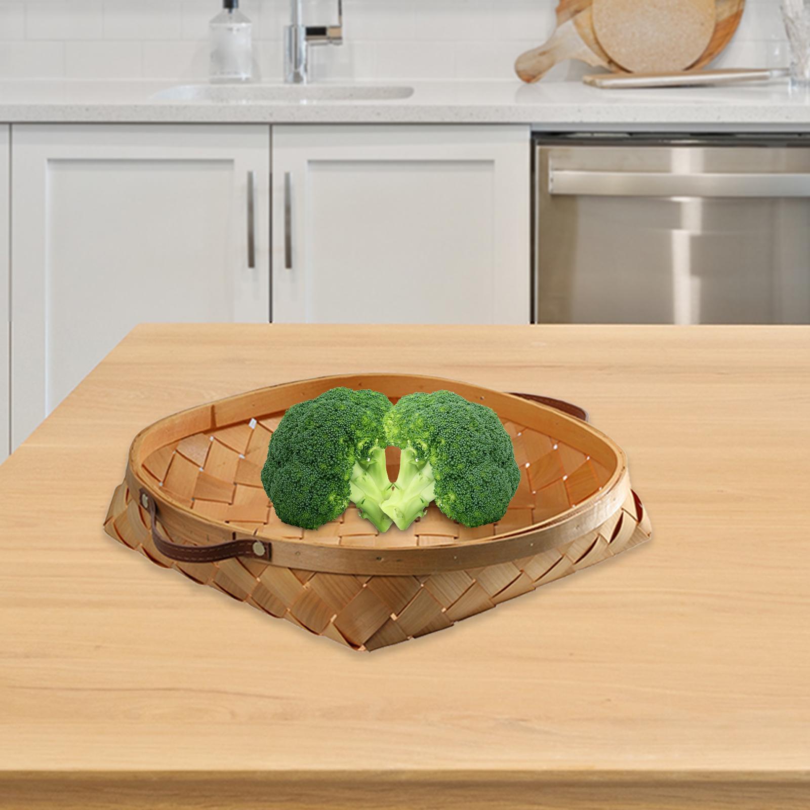 Wooden Storage Basket Serving Tray Storage Organizing