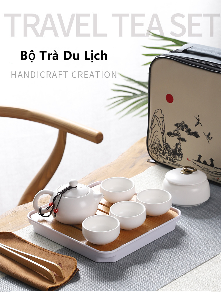 Bộ Ấm Chén Trà Du Lịch