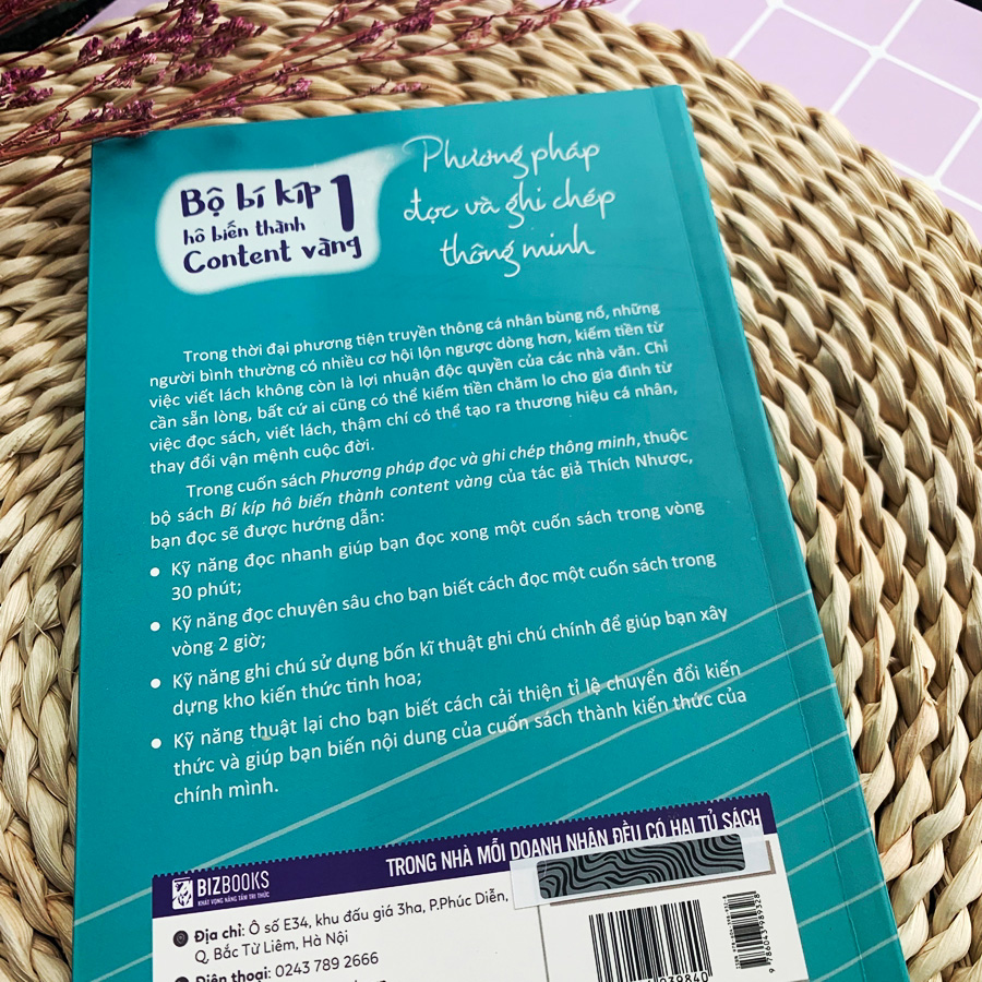 Bí Kíp Hô Biến Thành Content Vàng: Tư Duy Viết Lách Có 1 - 0 - 2 Bạn Cần Biết, Phương Pháp Đọc Và Ghi Chép Thông Minh, Kỹ Thuật Viết Thôi Miên Độc Giả - Lẻ/Combo Tuỳ Chọn