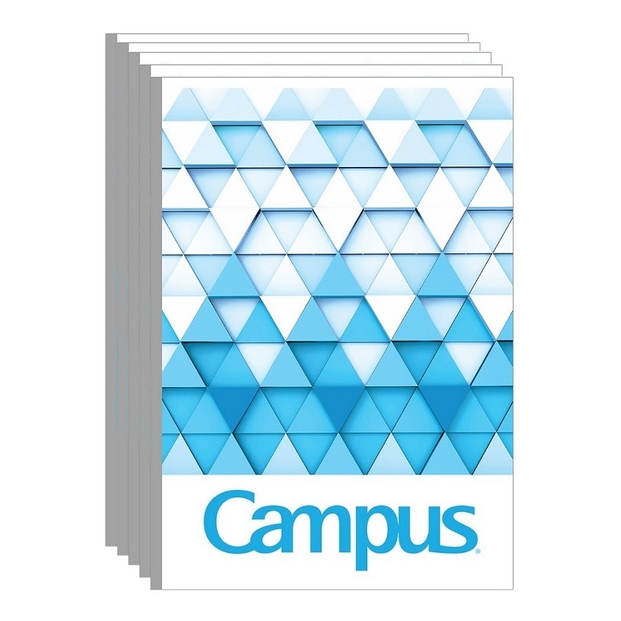 Lốc 5 quyển vở kẻ ngang 200 trang A4 3D Patten Campus A43D200