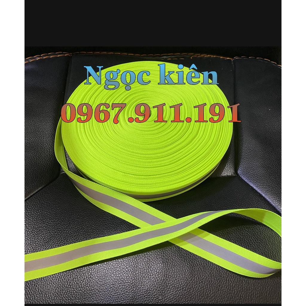 VẢI DẠ CÓ PHẢN QUANG SỌC XÁM BẢN 2,5 CM DÀI 100 MÉT