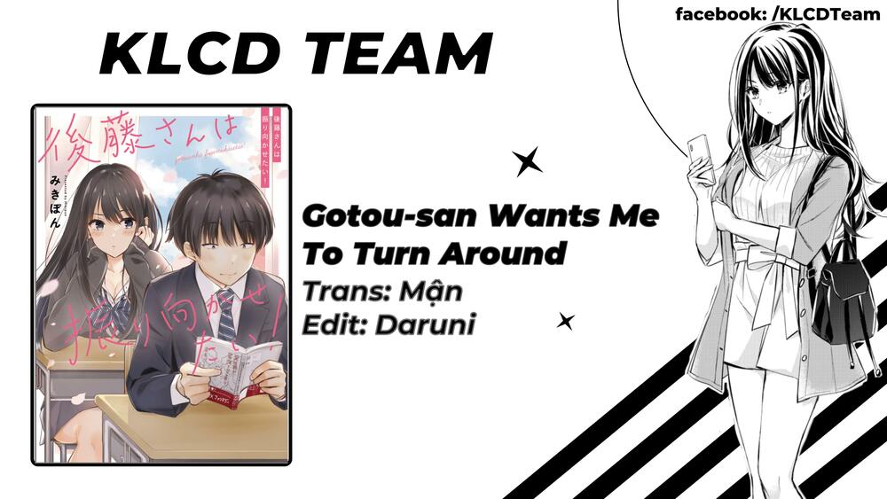 gotou-san wa furimukasetai! chapter 10.1 1