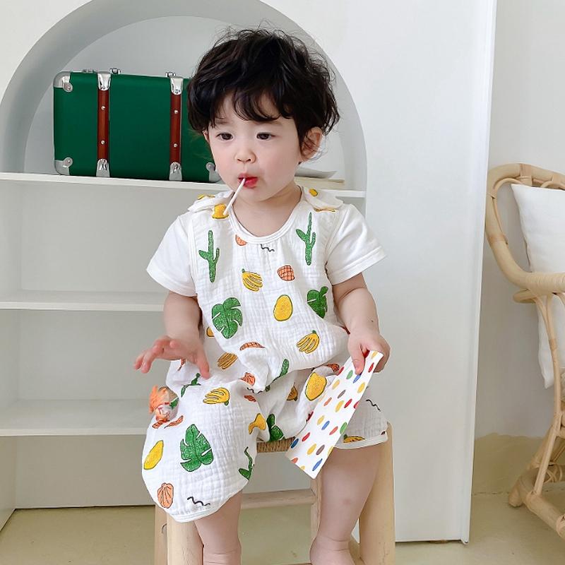 Túi Ngủ Cho Bé Áo Cotton Sơ Sinh Sleepsack Trẻ Em Slaapzak Trẻ Em Áo Bộ Đồ Ngủ Áo Liền Quần Liền Vớ Bé Chống Đá Chần Gòn Mùa Hè