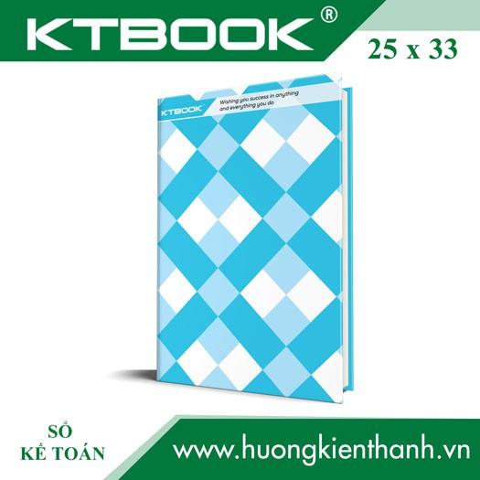 Sổ ghi chép Kế Toán bìa cứng giấy in caro cao cấp size 25 x 33 cm Khổ Lớn 200 trang