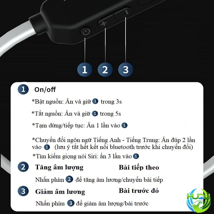 Tai nghe dẫn truyền xương thể thao Huqu G11