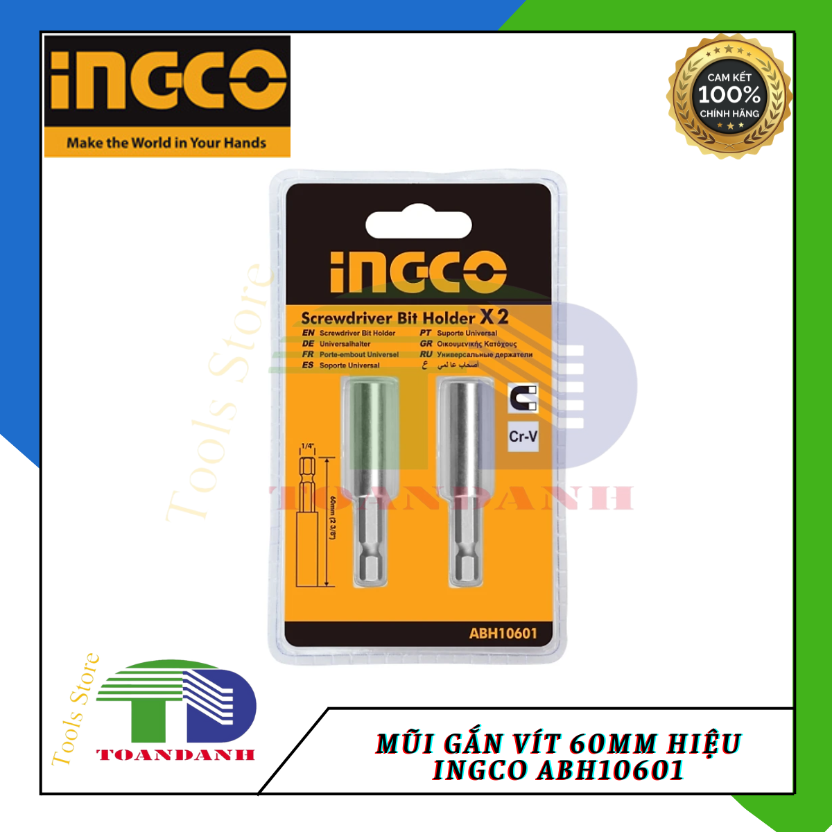 Mũi gắn vít 60mm hiệu Ingco ABH10601