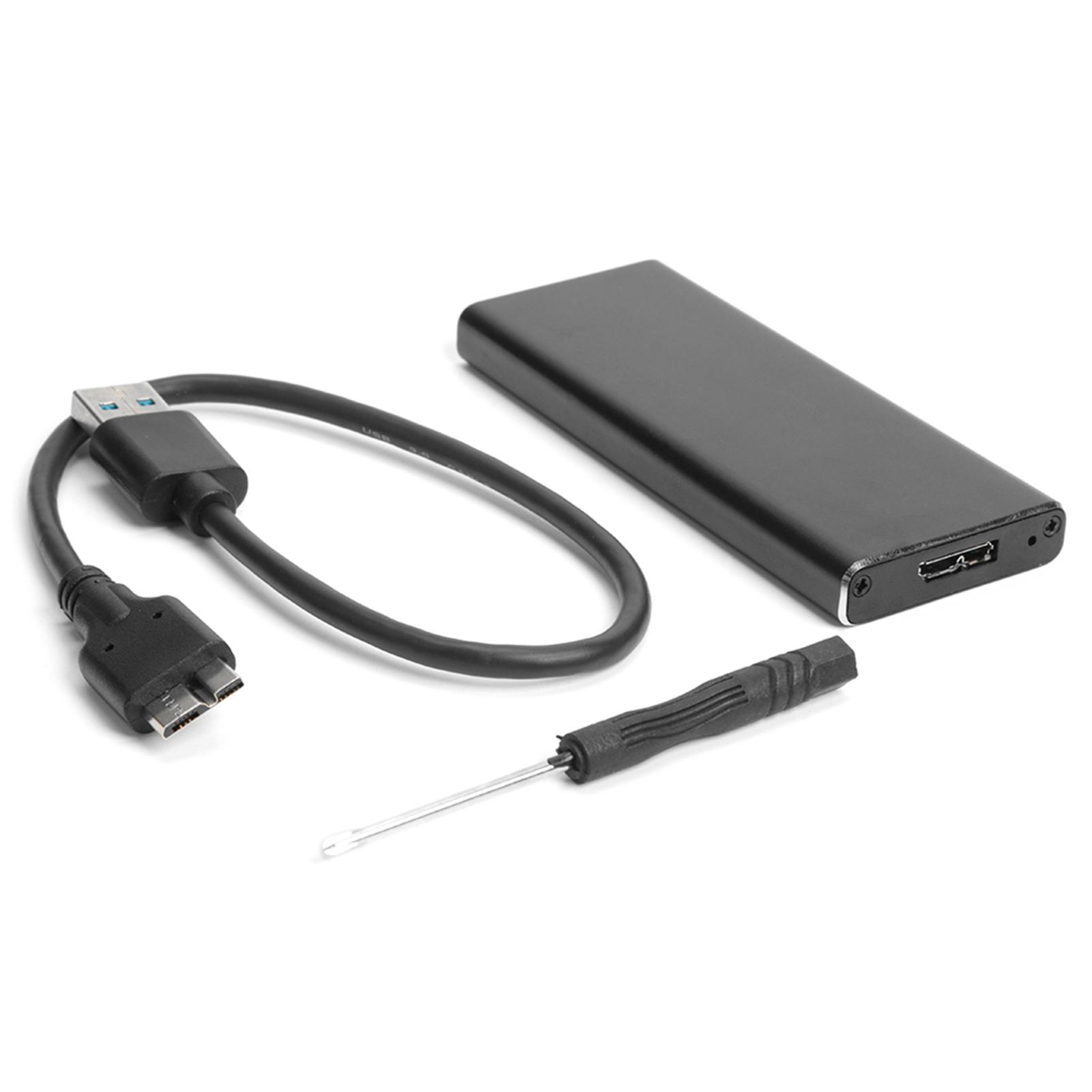 M.2 NGFF to USB 3.0 SSD Enclosure Solid State Drive for M2 SATA NGFF 2230/2242/2260/2280 SSD with Key B/Key B+M Portable