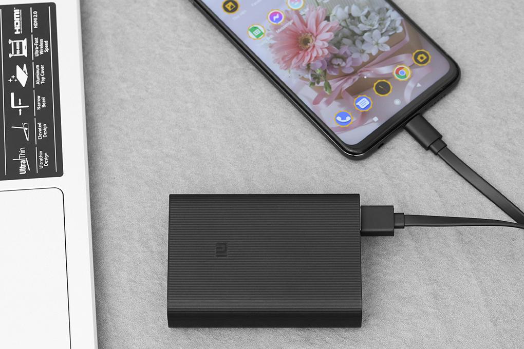 Pin sạc dự phòng Polymer 10.000 mAh Type C Xiaomi Power Bank 3 Ultra Compact - Hàng chính hãng