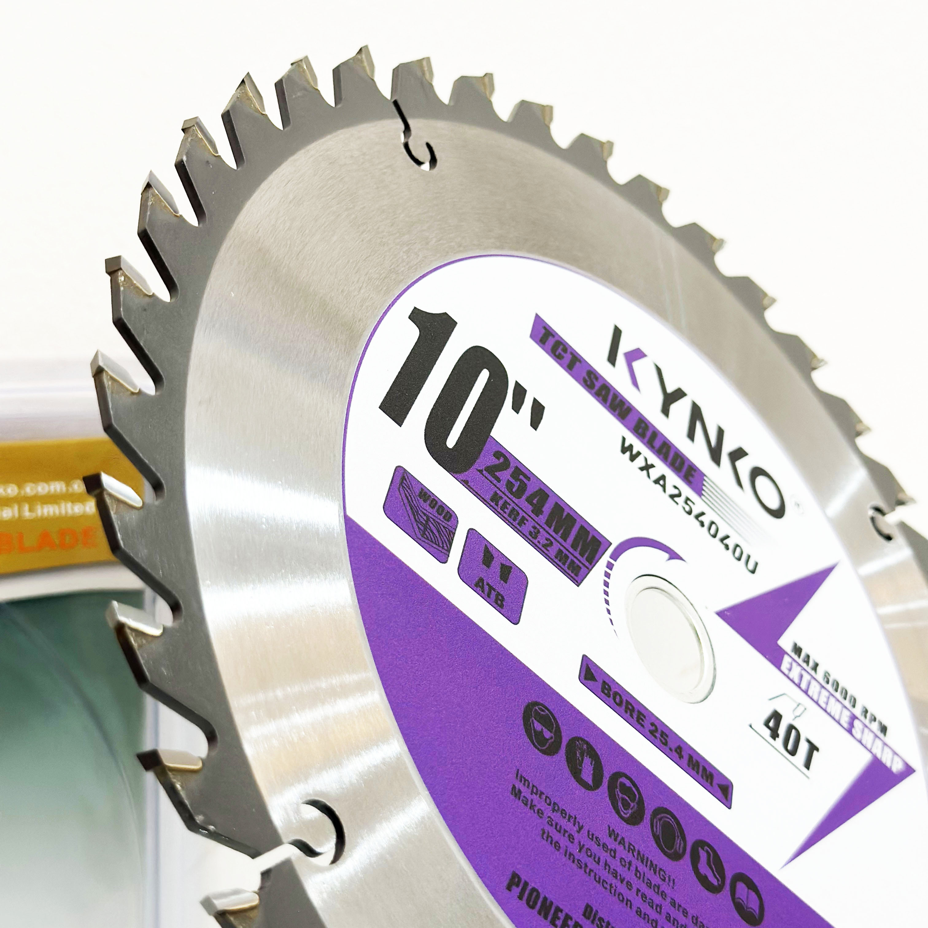 LƯỠI CƯA GỖ TCT 40 RĂNG đường kính phi Ø 254mm KYNKO WXZ254040U
