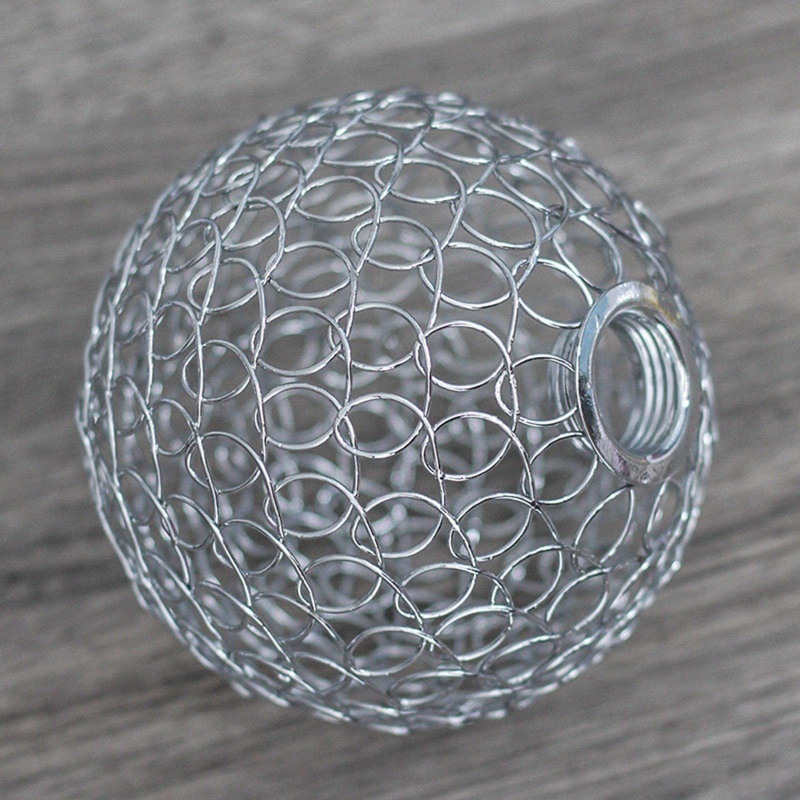 Geometric Globe Lampshade Pendant Wire Cage Chandeliers Metal Hollow Out Lamp Shade Light Shade for Replacement Table