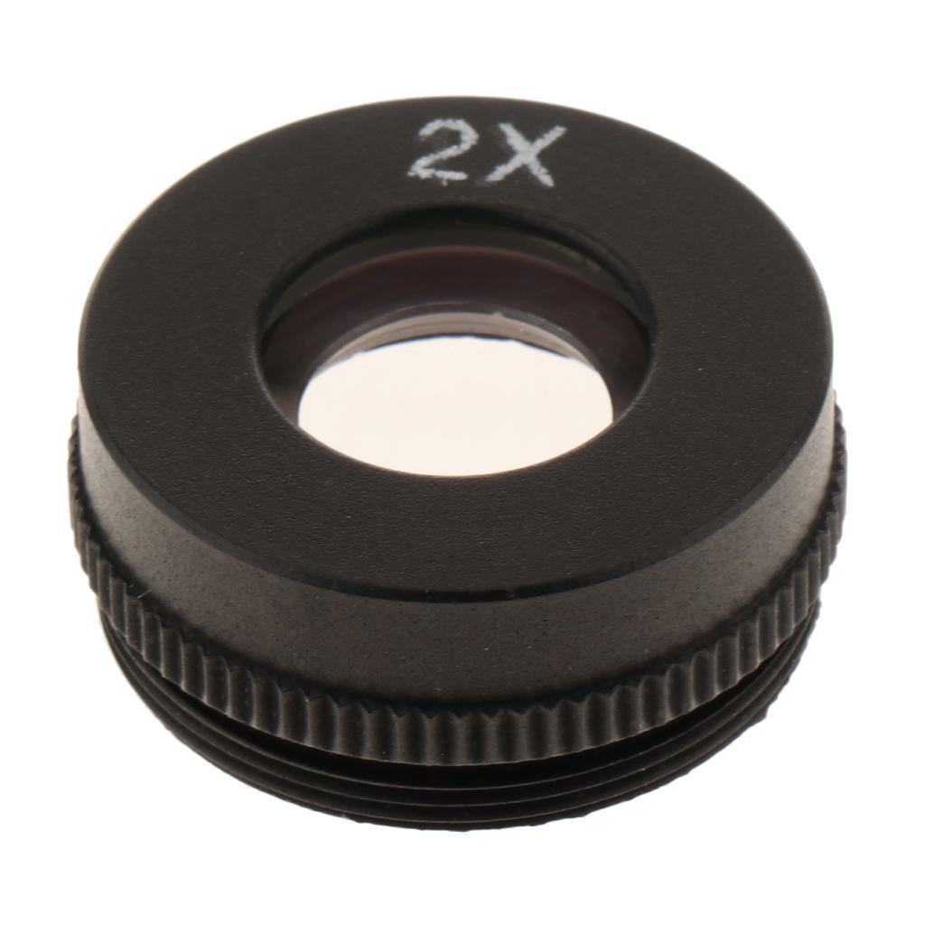 Add-on 2X 800X AUX Auxiliary Objective Barlow Lens For Stereo Microscopes