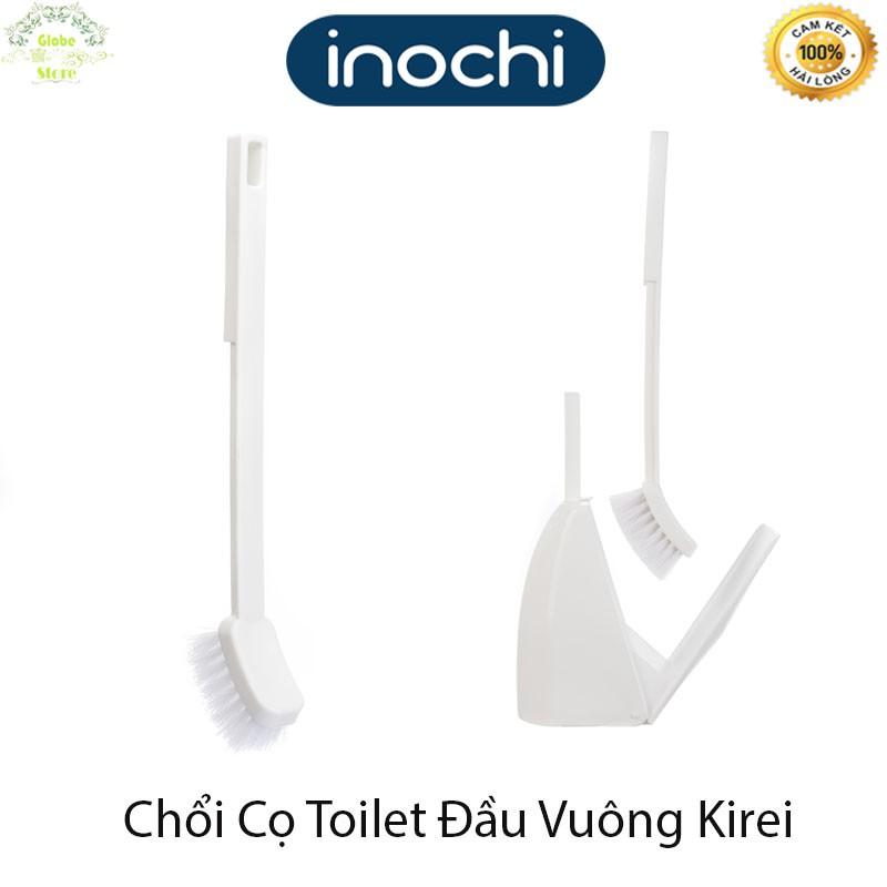 Chổi Cọ Toilet Đầu Vuông Kirei INOCHI Có Hộp Và Không Hộp