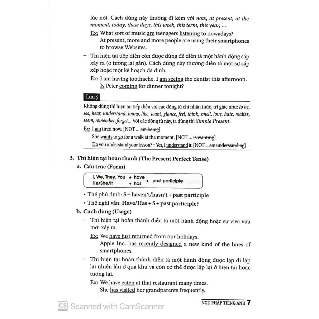 Ngữ Pháp Tiếng Anh Dành Cho Học Sinh Vở Bài Tập & Đáp Án - Bản Quyền