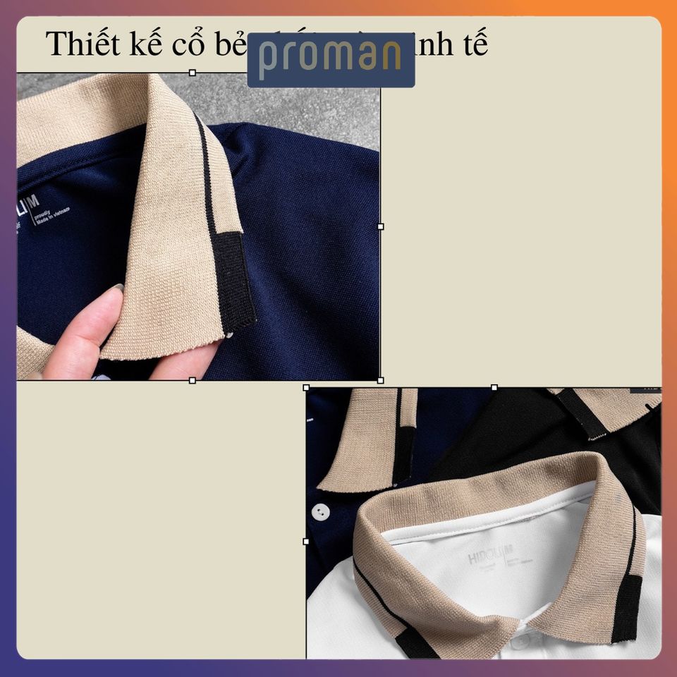 Áo polo nam ngắn tay thêu gấu, Áo thun nam có cổ polo nam chất liệu cá sấu cotton chuẩn xịn loại 1 AT04 - PROMAN