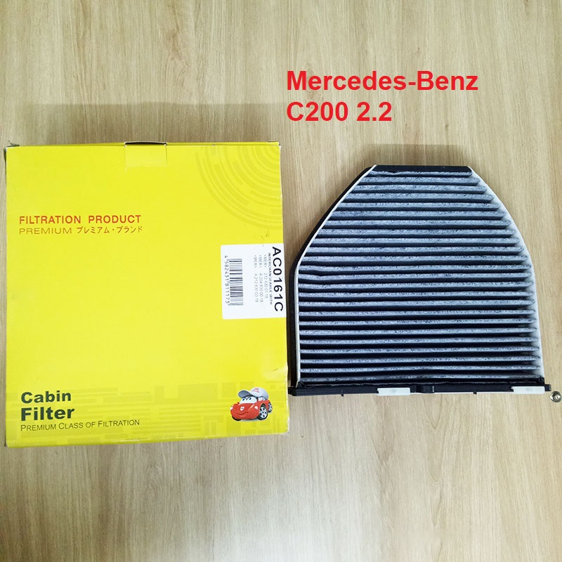 Lọc gió điều hòa than hoạt tính Mercedes-Benz C200 2.2 2007, 2008, 2009, 2010, 2011, 2012, 2013, 2014 mã AC0161C