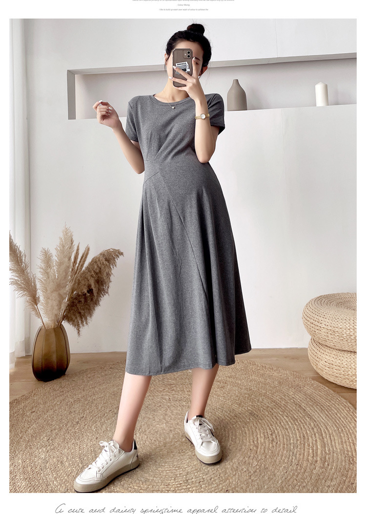 Đầm bầu thun cotton dáng dài DR3121