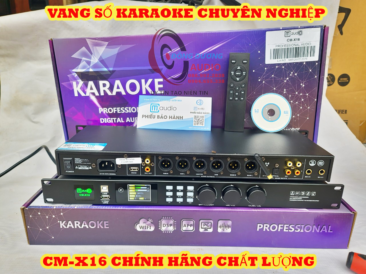 VANG SỐ KARAOKE CHUYÊN NGHIỆP SÂN KHẤU SỰ KIỆN - CM X16 HÀNG CHÍNH HÃNG