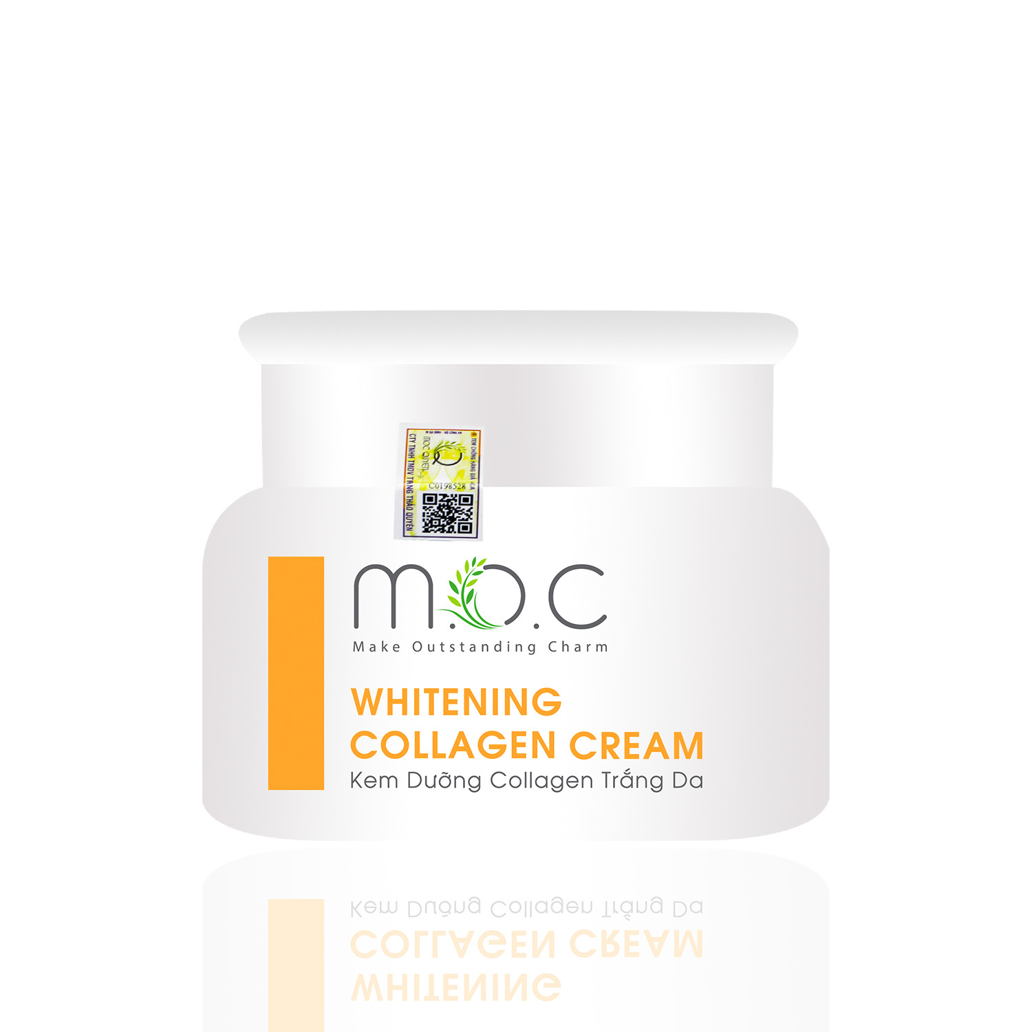 Kem Dưỡng Collagen Trắng Da M.O.C - Chiết xuất Hoa Nghệ Tây chống oxy hóa, nuôi dưỡng tế bào da, chống lão hóa, ngăn ngừa sạm nám, không bết rích, thông thoáng lỗ chân lông