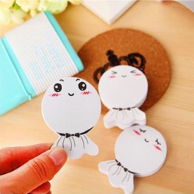 Giấy nhớ hình búp bê cầu mưa Nhật Bản nguồn hàng buôn sỉ