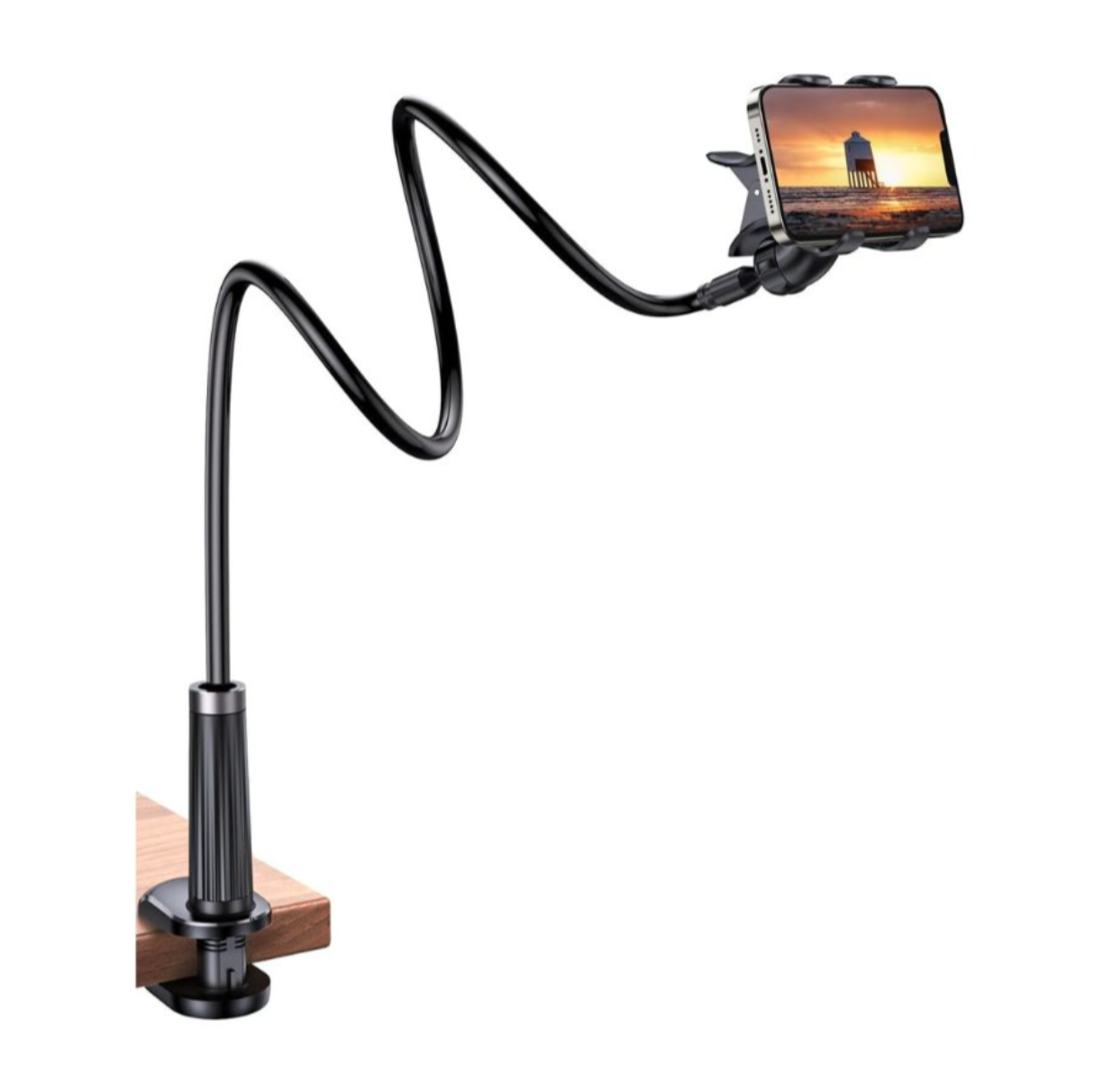 Giá đỡ điện thoại kẹp bàn màu đen Ugreen 80906 LP113 - Hàng chính hãng