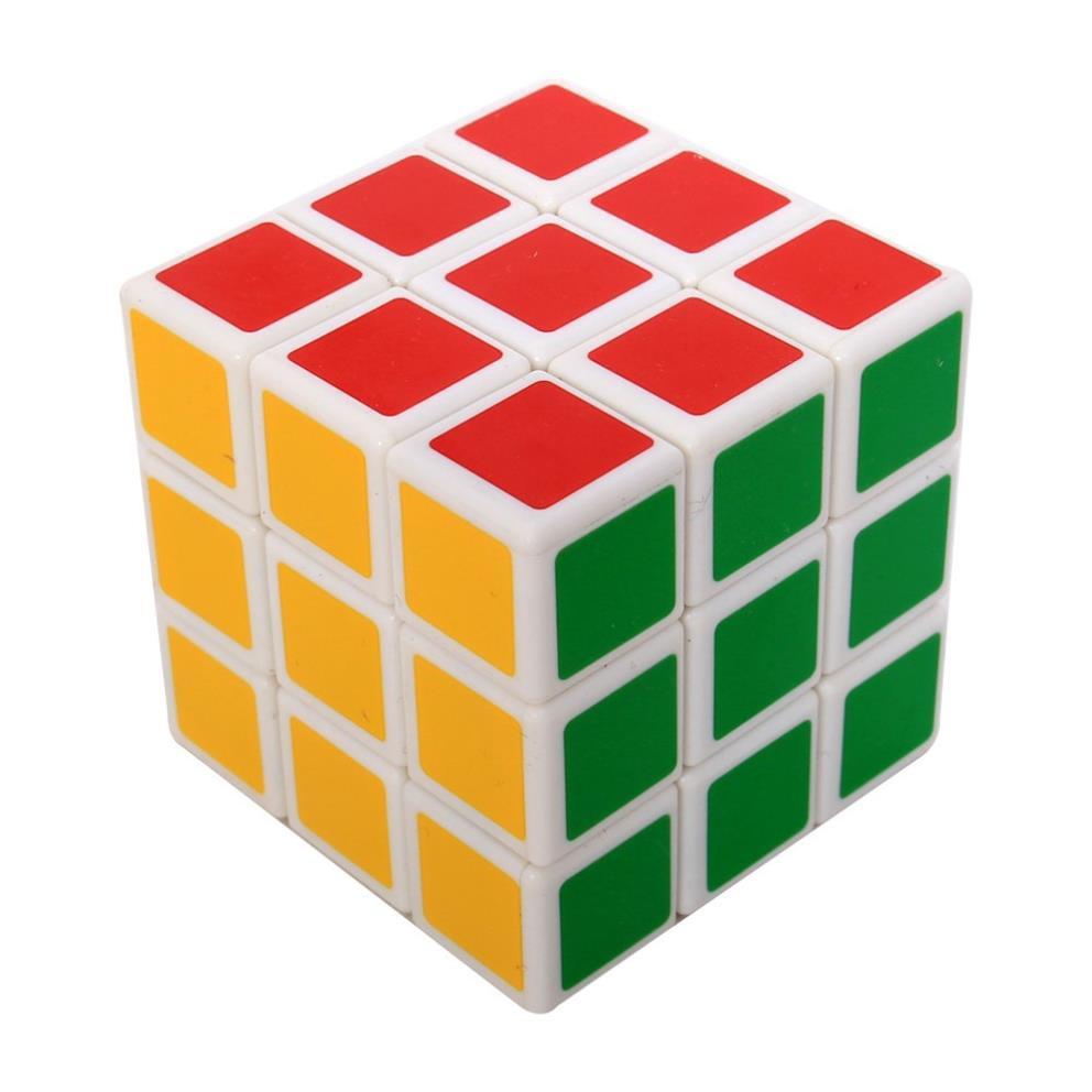 Đồ Chơi Rubik 3x3x3 Xoay Mượt Mà - Tặng Móc Khóa Rubik Cute 3x3 Cỡ Nhỏ