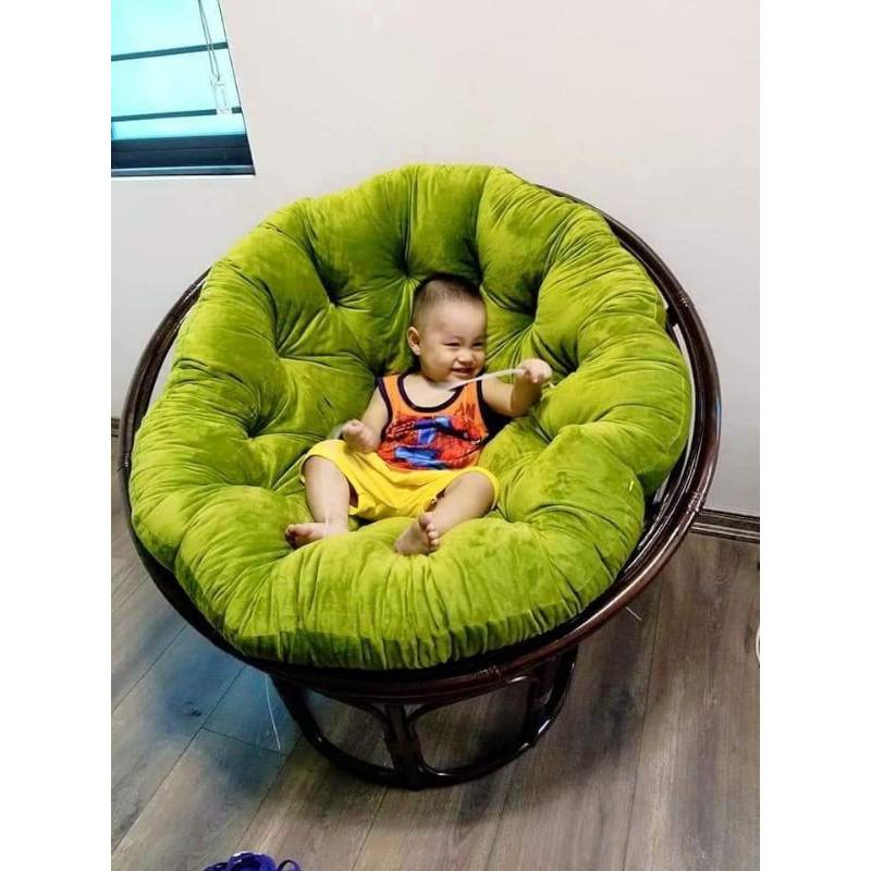 Ghế papasan mây xịn 100%(full ghế và đệm)