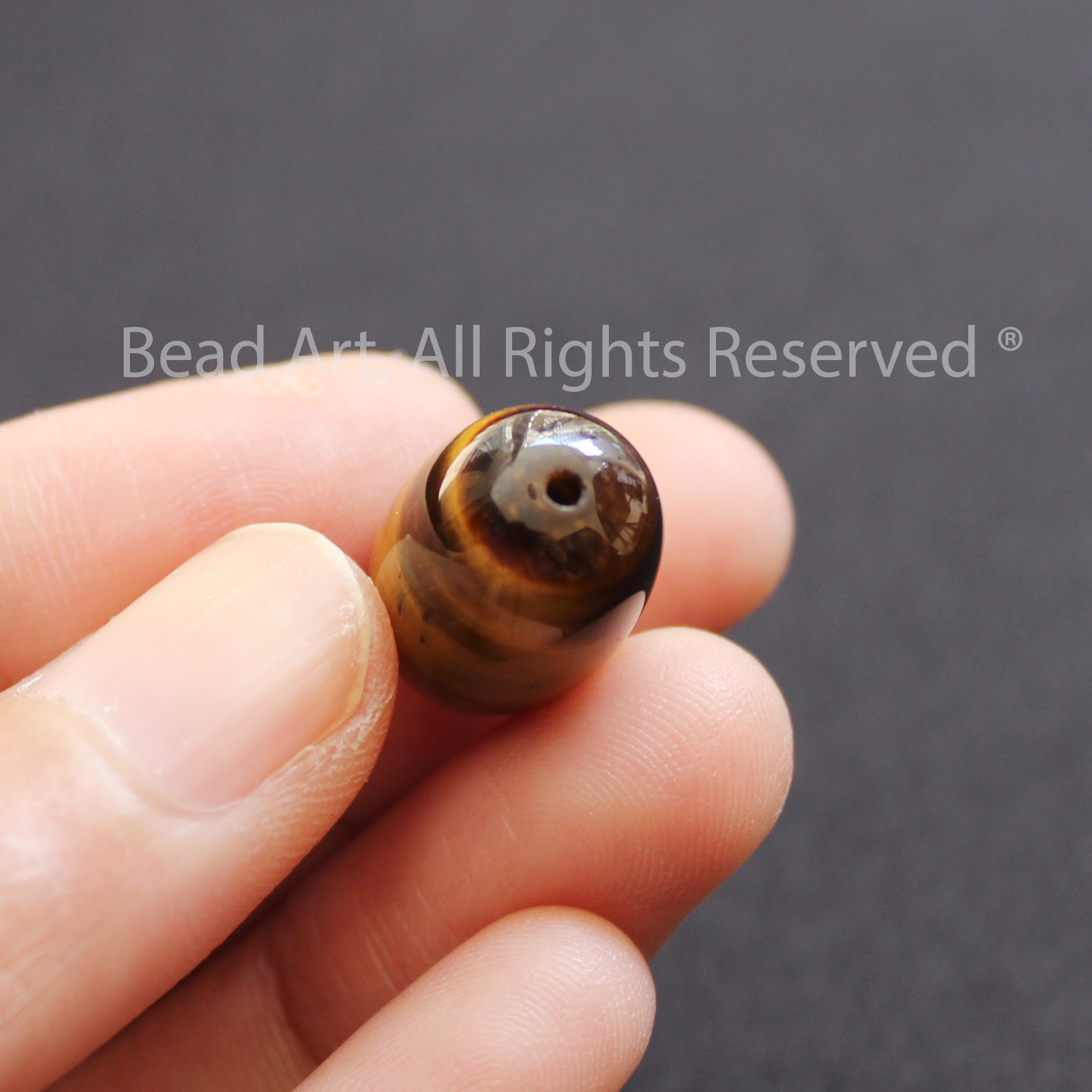 16x12MM Mắt Hổ Vàng Nâu Tự Nhiên Loại A, Mệnh Thổ, Kim, Đá Phối Vòng Tay Phong Thuỷ, Chuỗi Hạt, Mặt Dây Chuyền - Bead Art