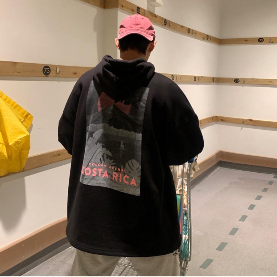 Áo mũ Hoodie Unisex MonsterX Rica form rộng 5 màu nỉ bông cặp đôi nam nữ Oversize Ulzzang thu đông