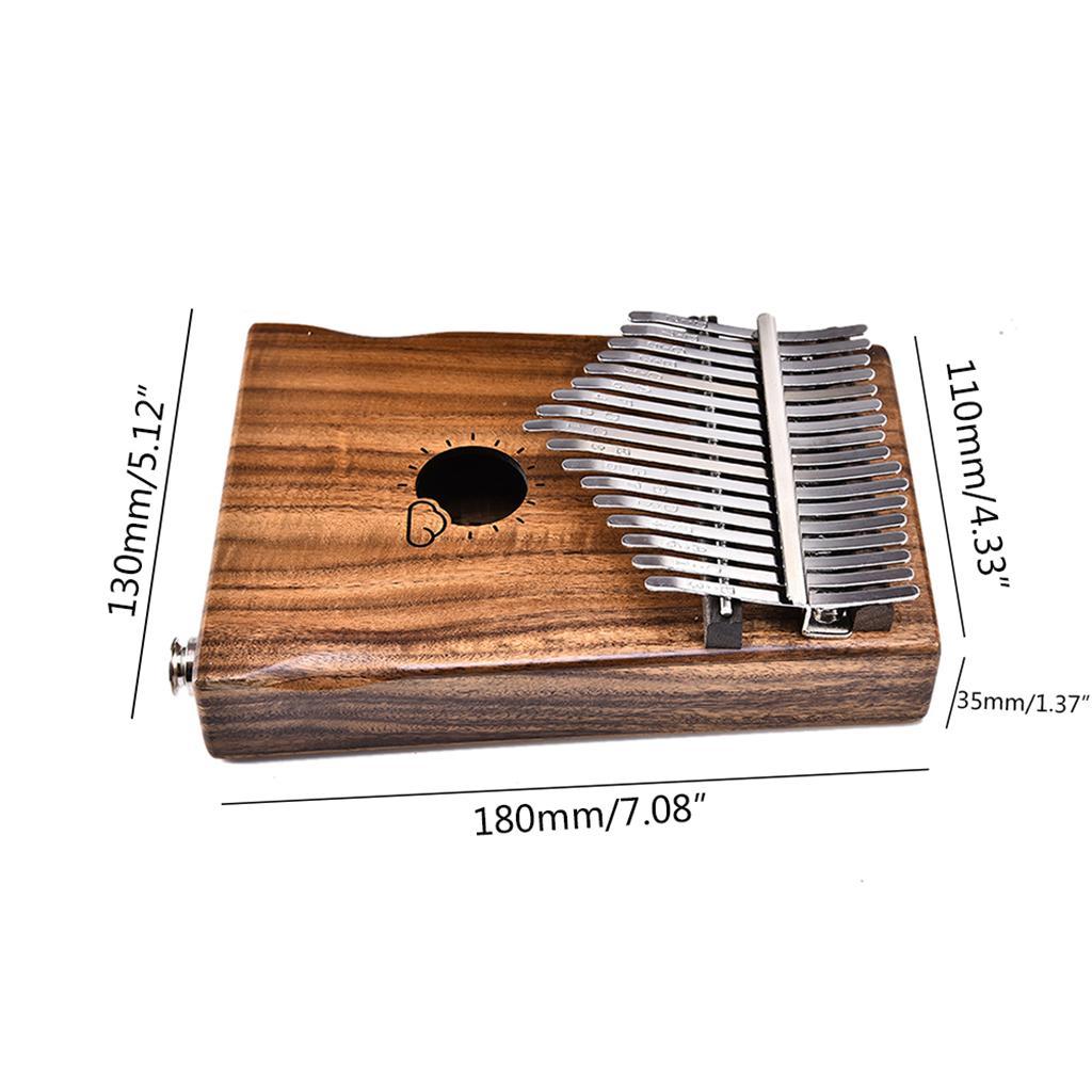 Kalimba Thumb Piano w/ Bag African Musical Instrument Percussion 17 Key Toy