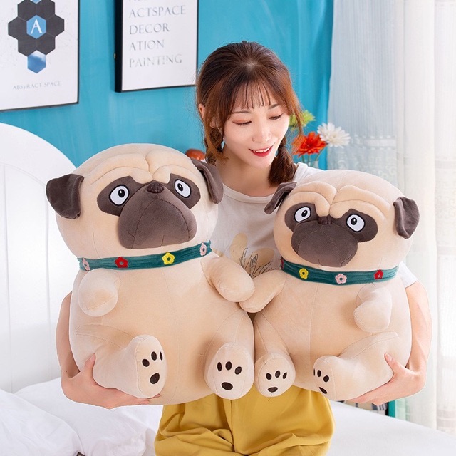 Gấu bông chó mặt xệ nhồi bông êm mịn dễ thương cao cấp