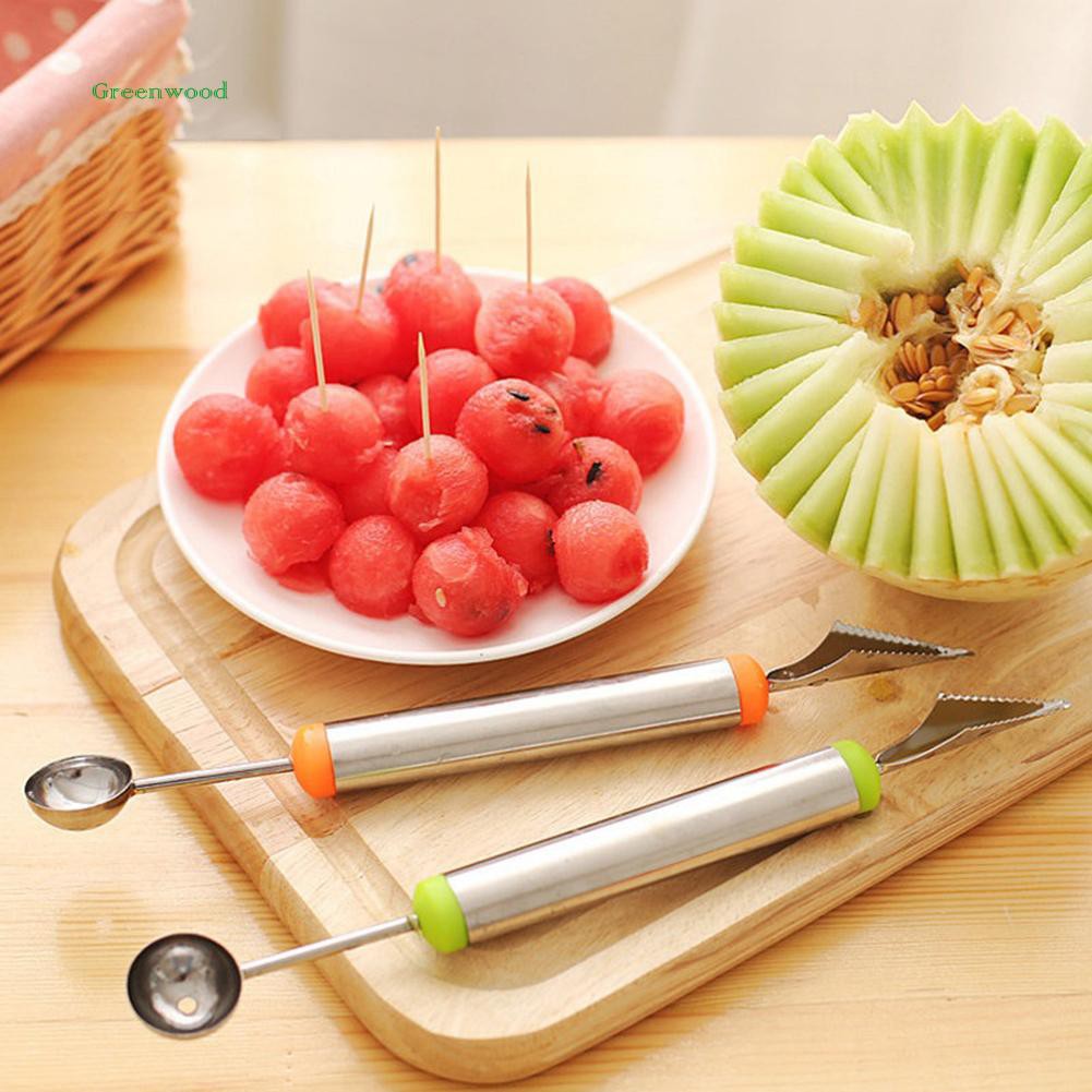 Dụng cụ tạo hình trái cây hai đầu đa năng HT118 - Giao Ngẫu Nhiên