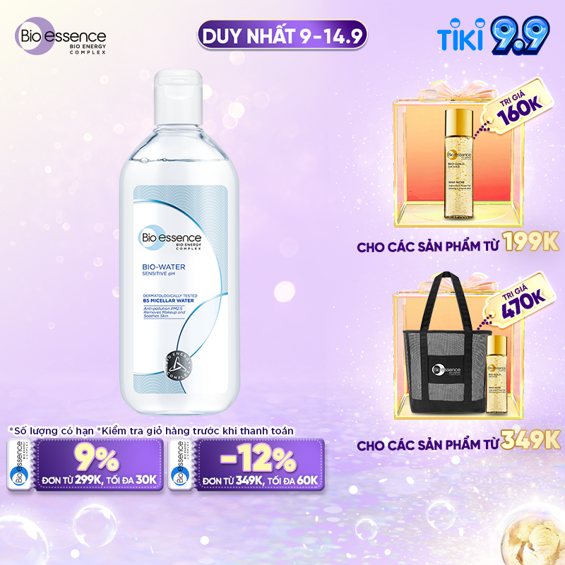 Nước tẩy trang ẩm mượt mịn màng Bio-essence Bio-water Bio-essence water micellar water 100ml