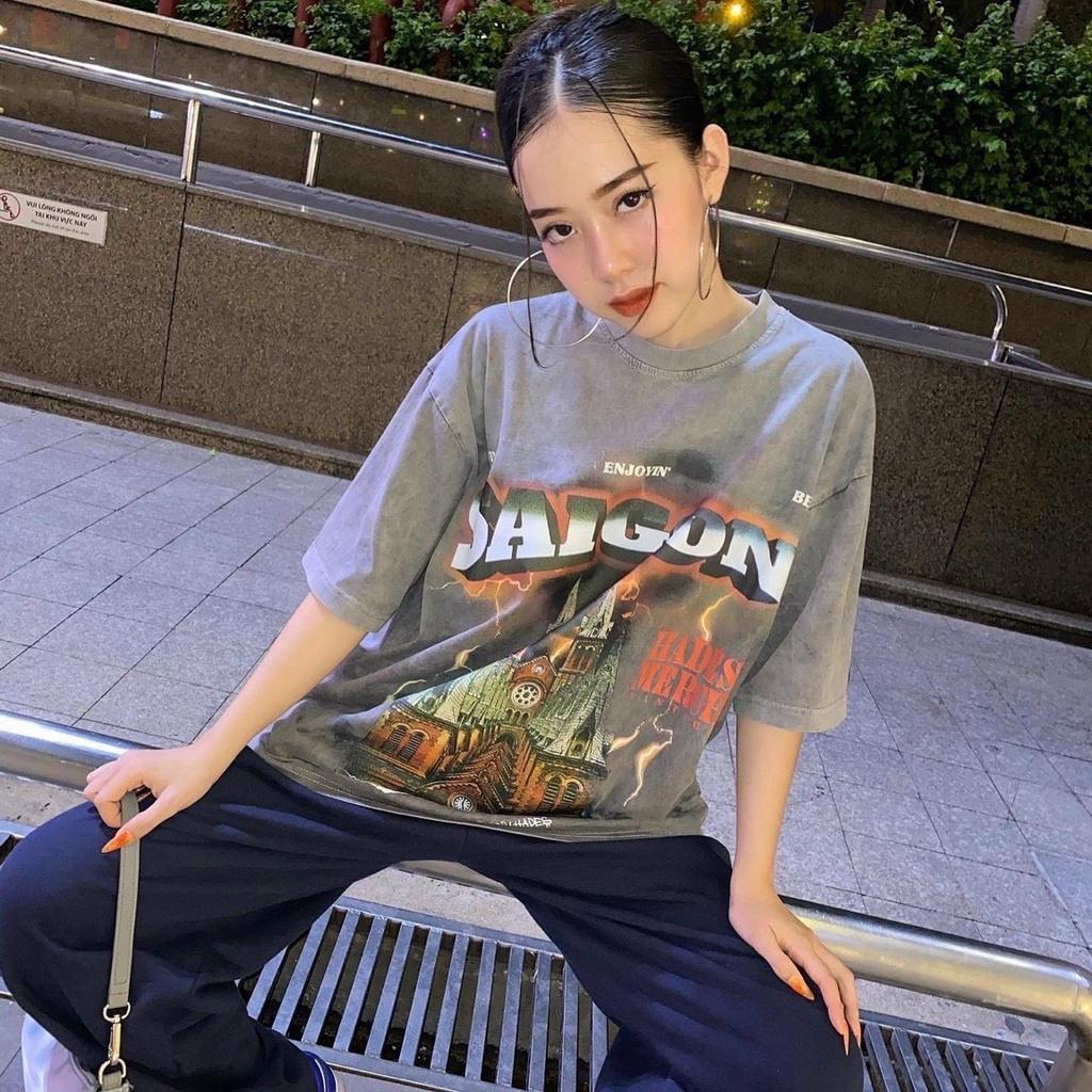 Áo Thun Local Brand Hades Loang Nhuộm Nam Nữ Tay Lỡ Oversize Unisex Full Mạc