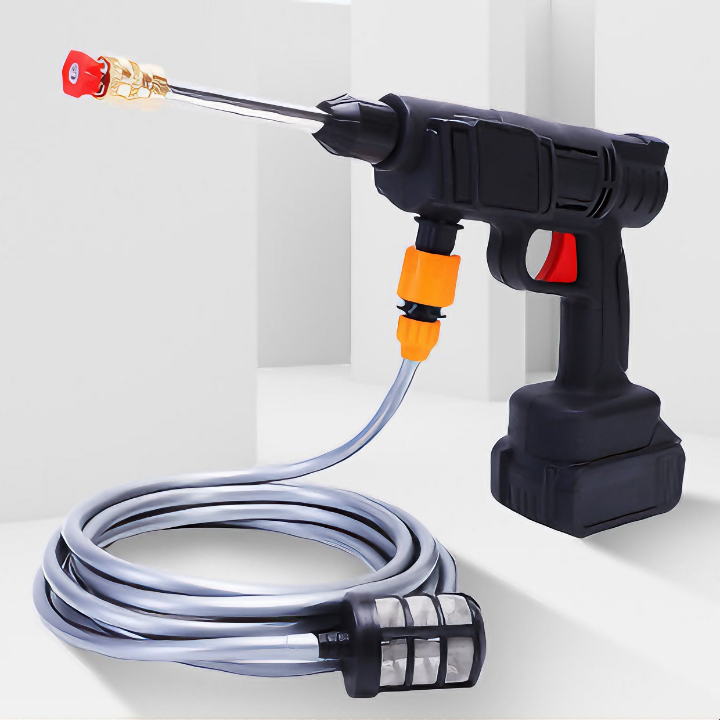 Máy rửa xe ô tô, xe máy gia đình áp lực cao dùng pin cầm tay, công suất 400w 2 pin 48v (Tặng kèm 1 món quà tri ân)- Hàng chính hãng