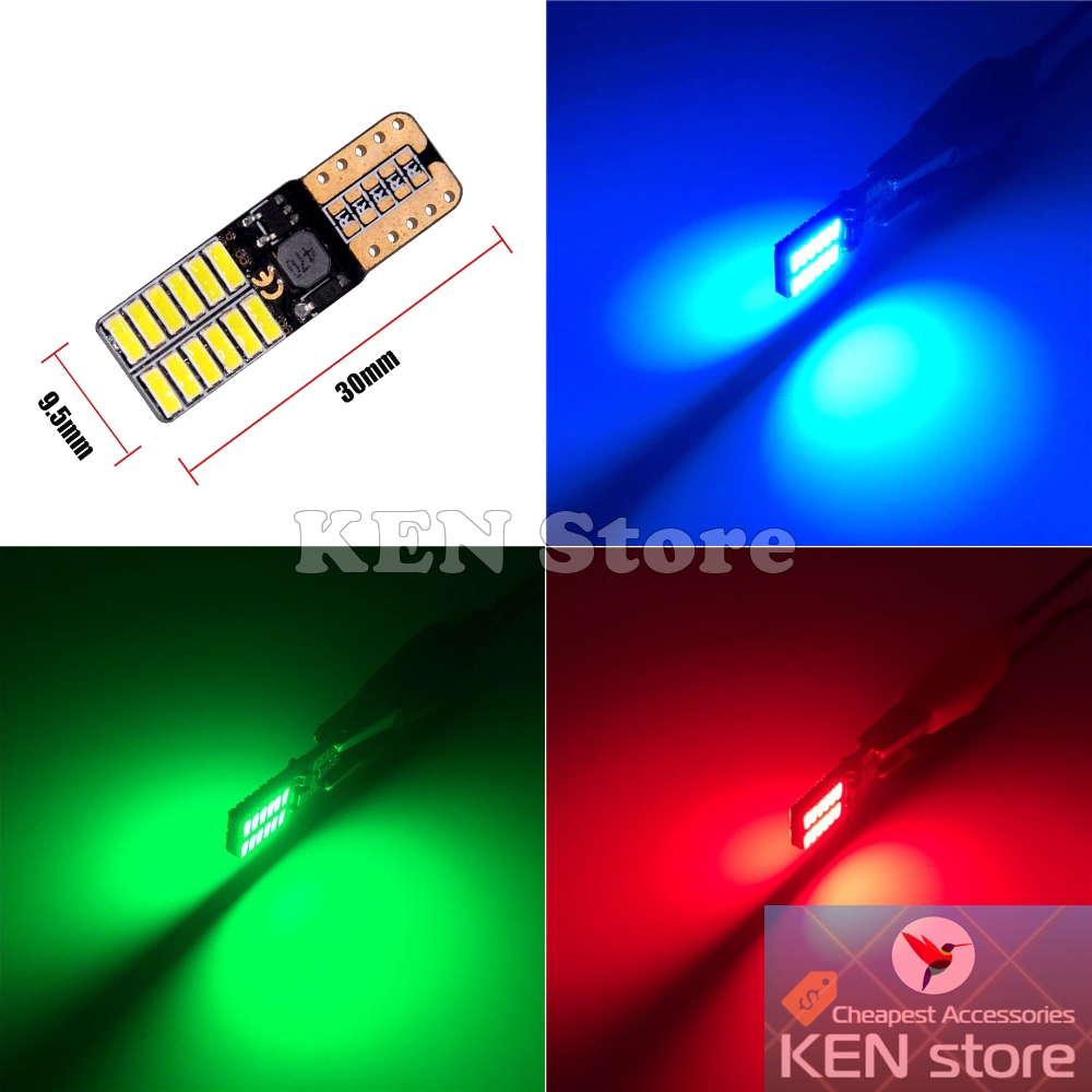 Bóng LED T10 đèn xi nhan, đèn demi 24 chip smd 4014,Smart IC cực sáng