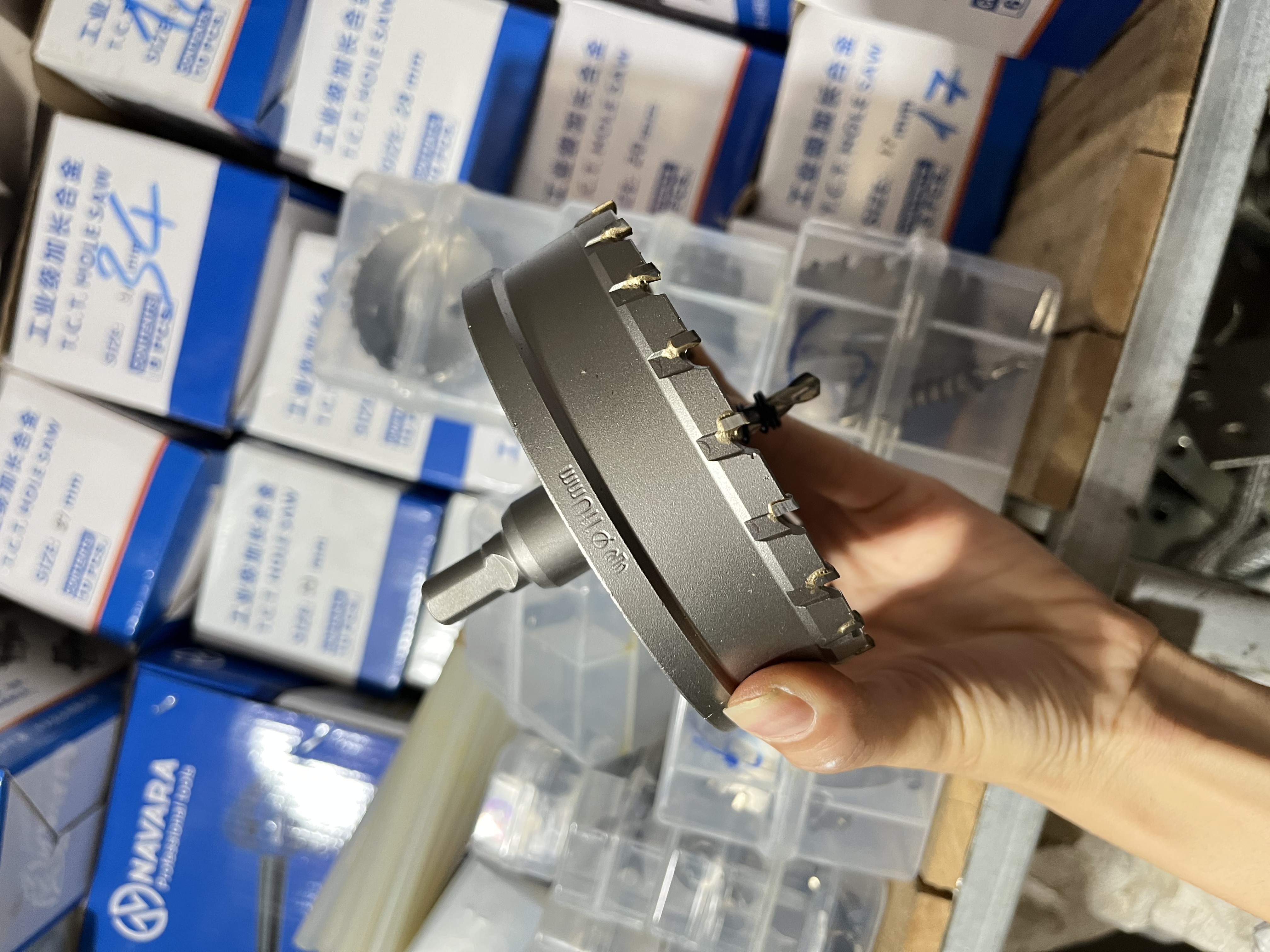 Mũi khoét sắt thép inox 110mm