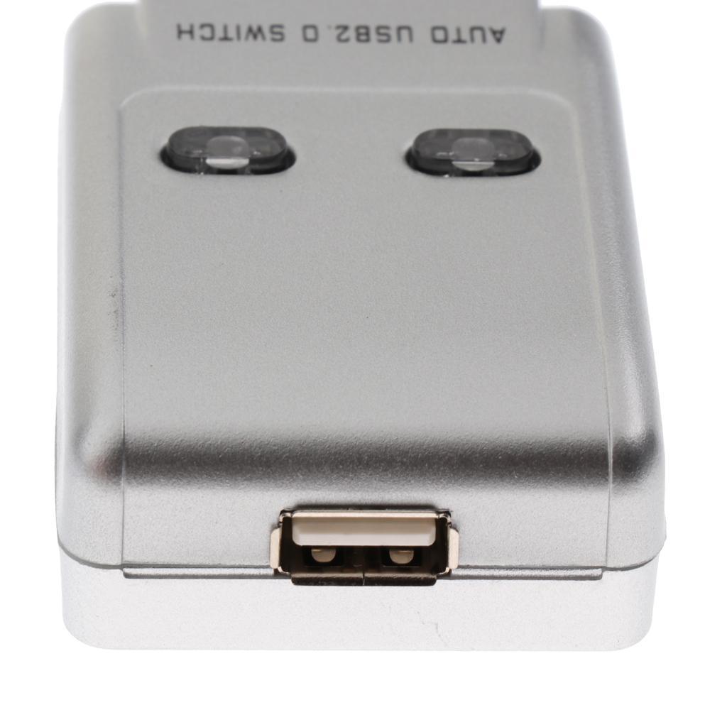USB 2.0 Sharing Switcher 2 Port USB Switch Selector For PC Printer