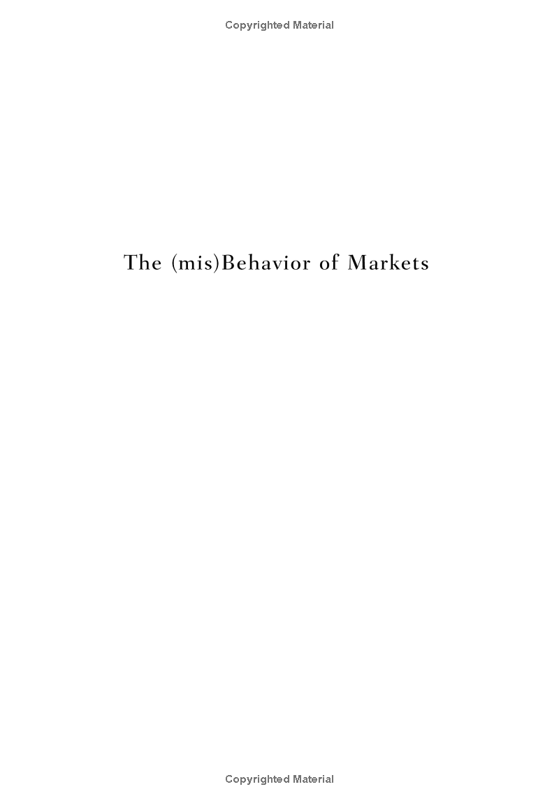 The Misbehavior Of Markets: A Fractal View Of Financial Turbulence