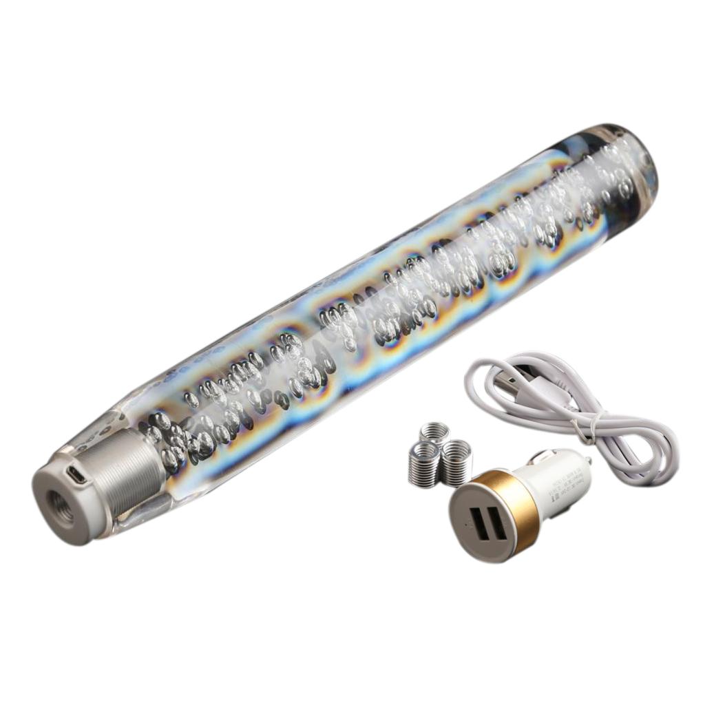 Universal LED Crystal Bubble Car Gear Stick Shift Lever Shifter Knob 30cm