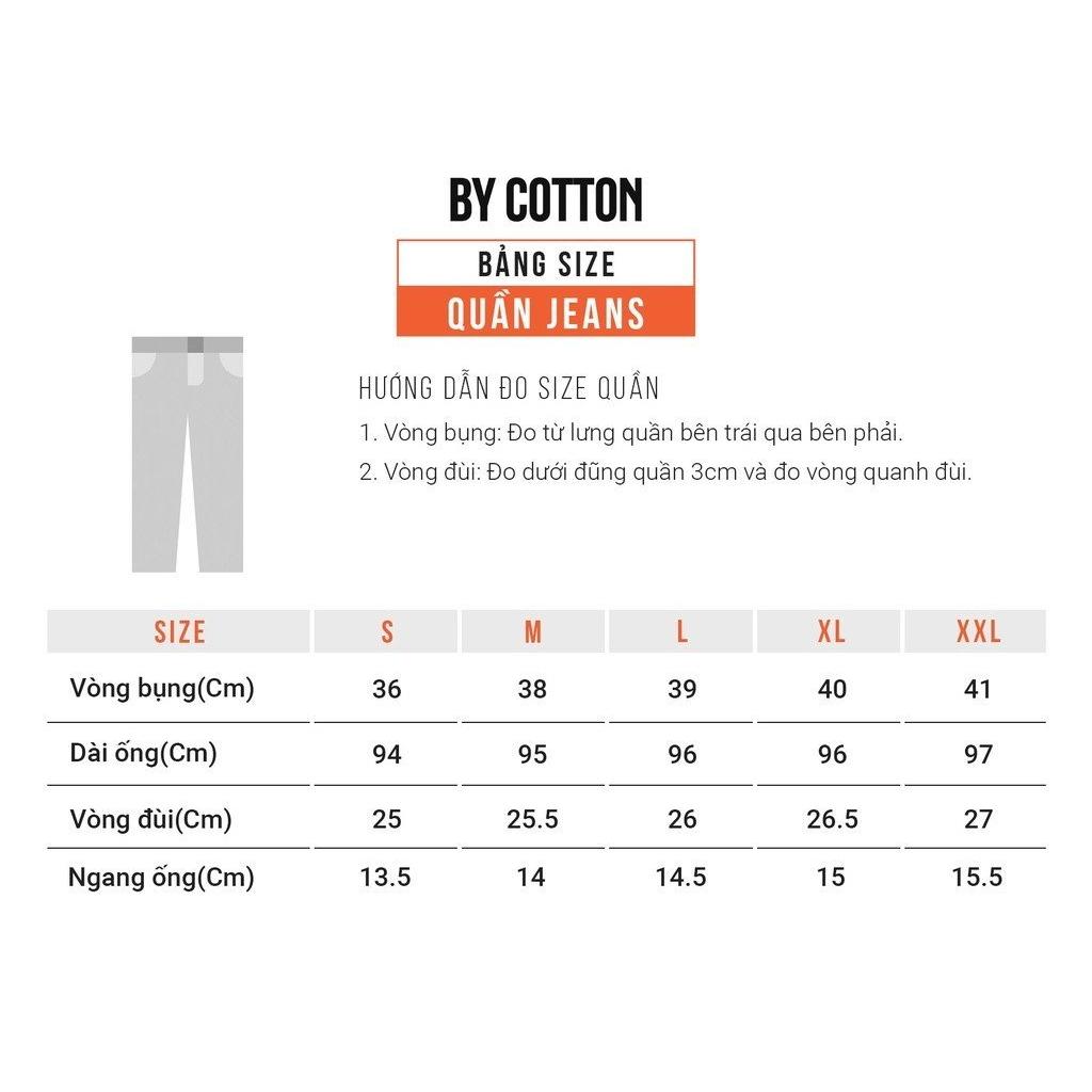 Quần Jeans Dài Nam Cao Cấp Dark Blue Rách BY COTTON