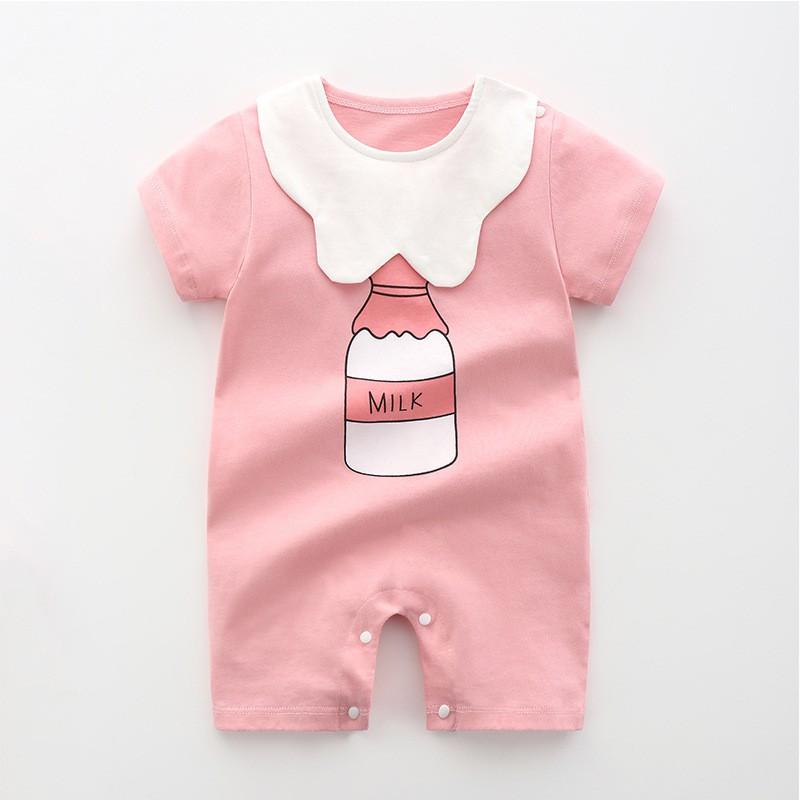 Bodysuit cho bé sơ sinh Hàng Quảng Châu Body đùi cotton cho bé trai bé gái