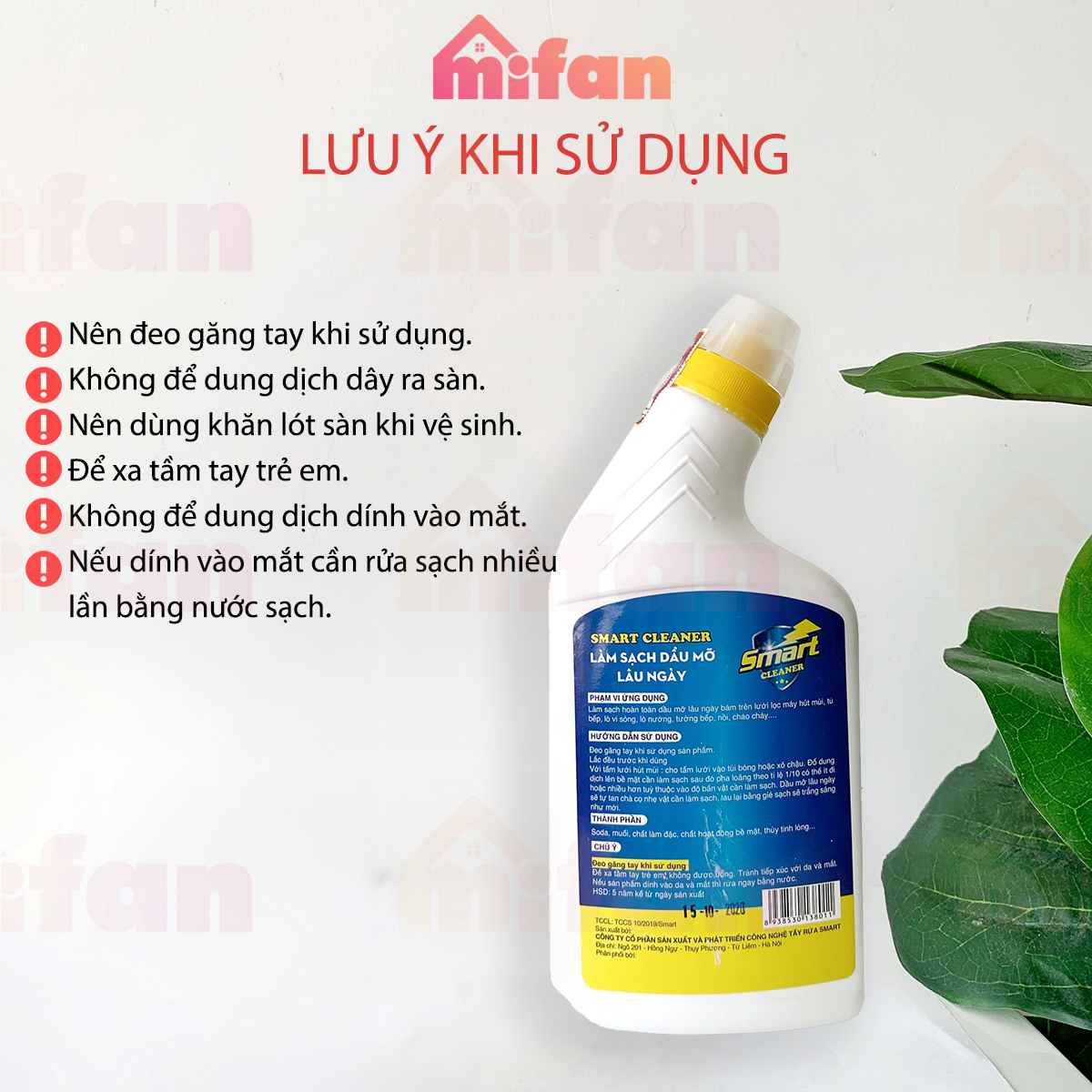 Làm Sạch Dầu Mỡ Lâu Ngày SMART CLEANER - Tẩy Sạch Dầu Mỡ Trong 5 Phút Không Cần Cọ Rửa - MIFAN Phân Phối Chính Hãng