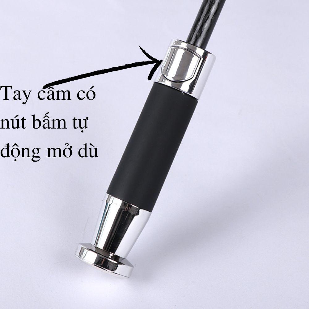 Ô dù đi mưa che nắng nút bấm tự động đóng mở dù Dù cán dài 8 nan thép đường kính 120cm