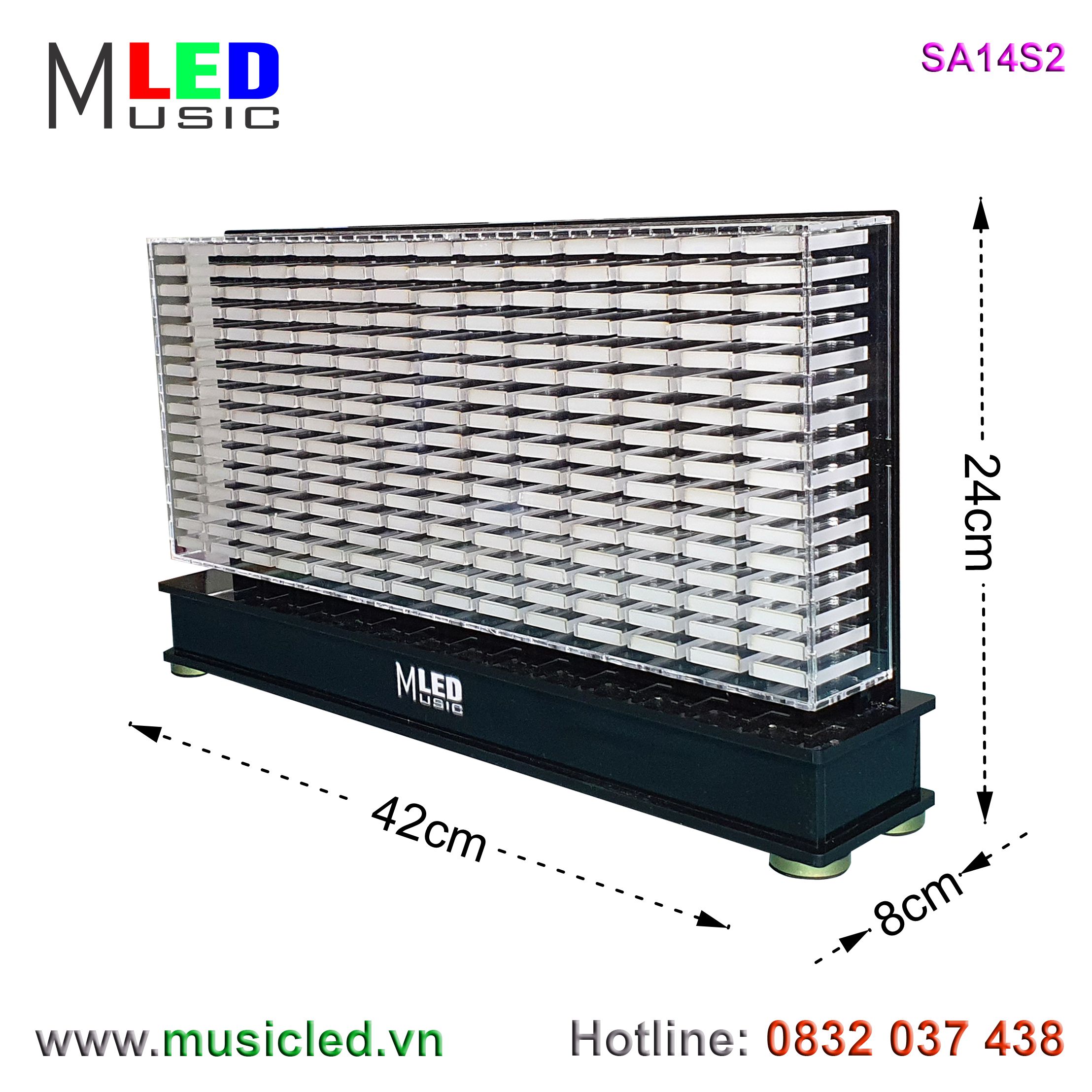 Dàn đèn Music LED nháy theo tần số nhạc 14 cột để bàn (SA14S2)