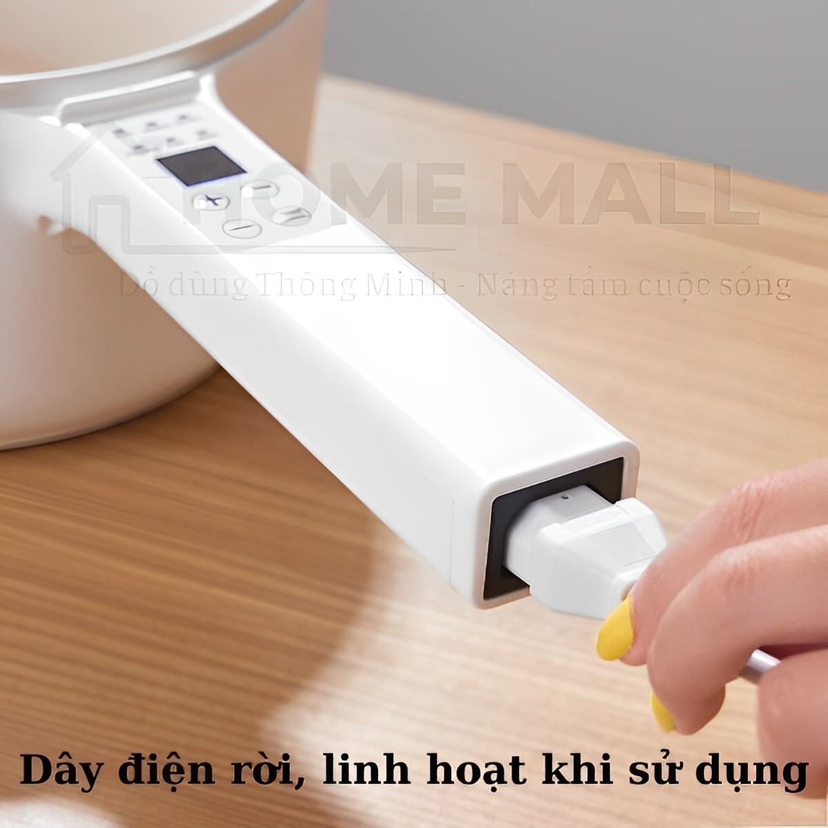 Nồi lẩu điện đa năng cao cấp 6IN1 chống dính kèm xửng hấp Homea2z, nồi hấp điện, chảo điện thông minh 2 tầng siêu tốc