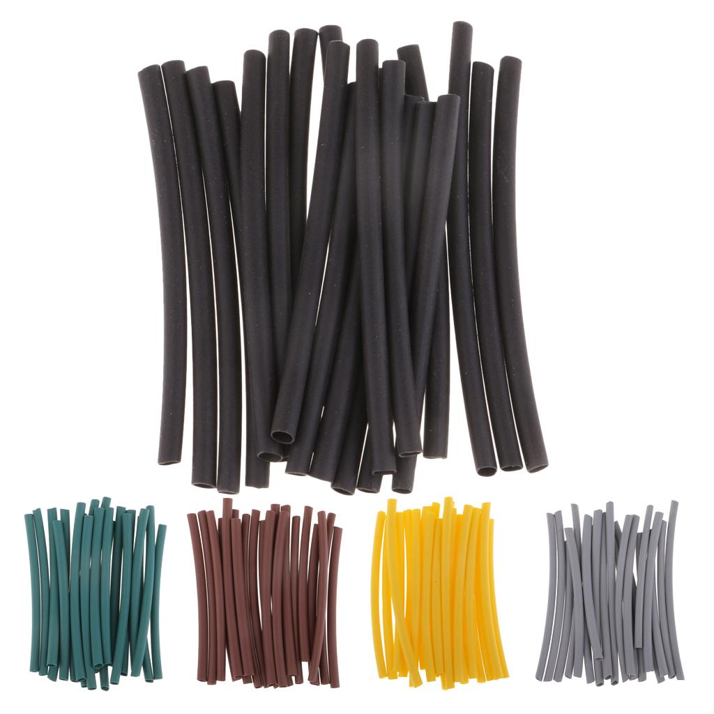 20pcs Heat Shrink Tube, Ronnie Rigs Sleeves, Carp Rig Making Tubing Black