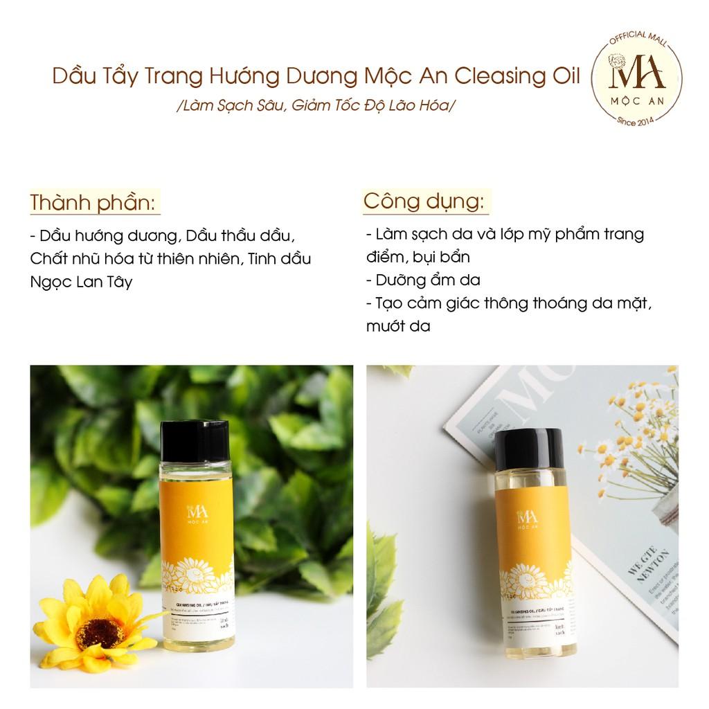 Dầu Tẩy Trang Hướng Dương Mộc An Cleasing Oil Làm Sạch Sâu, Giảm Tốc Độ Lão Hóa 100ml