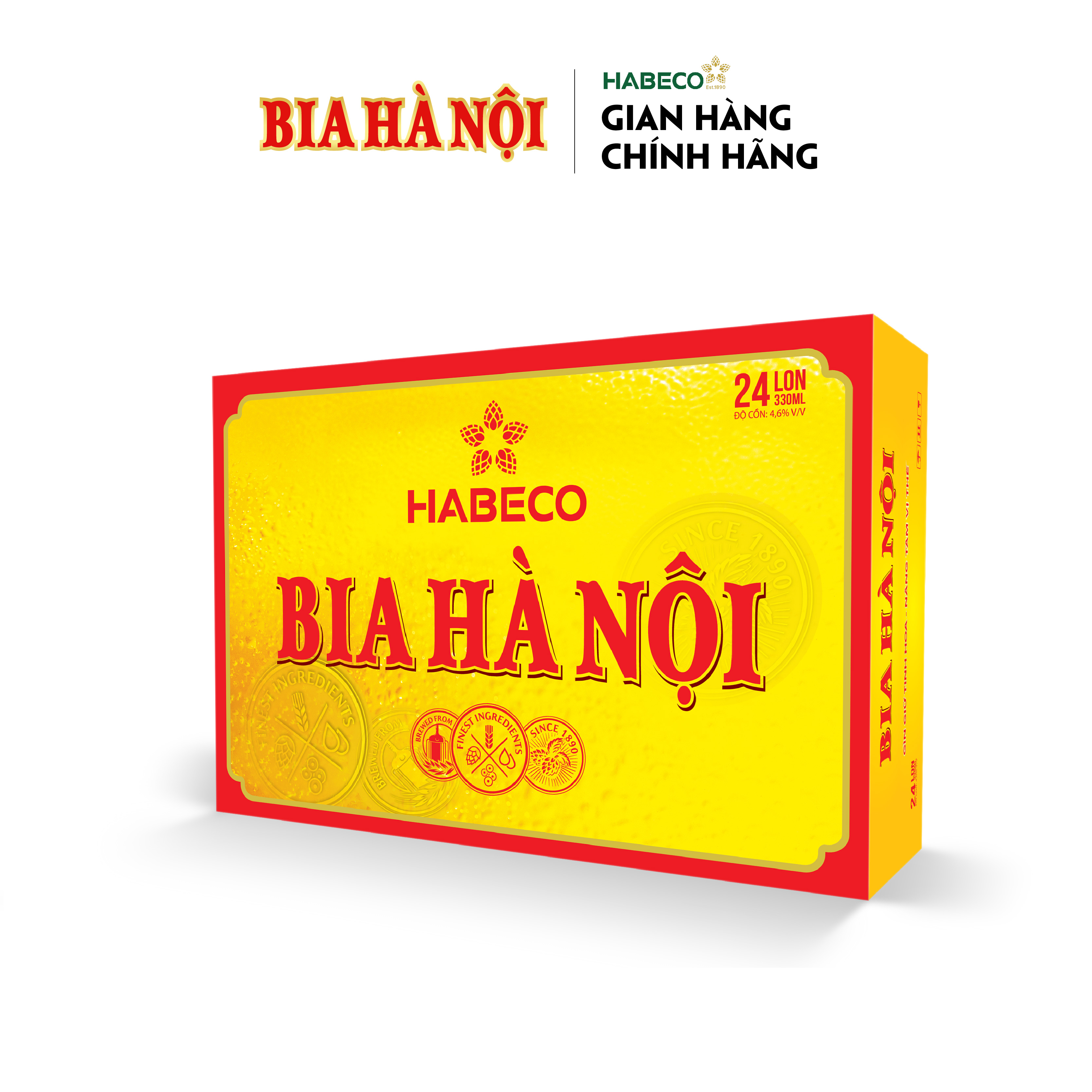 Combo 2 Thùng Bia Hà Nội - Thùng 24 lon 330ml