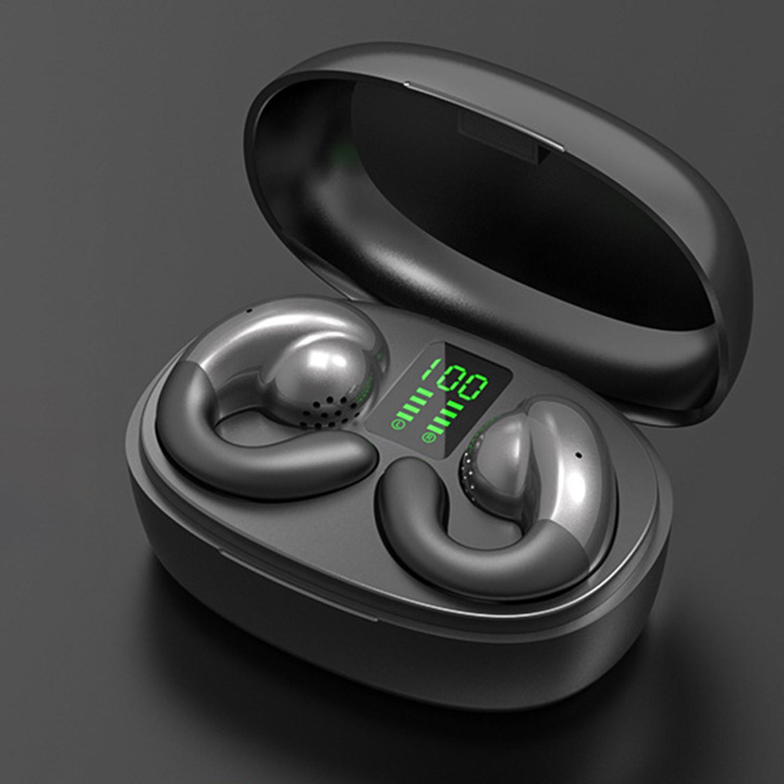 Clip Headphones V5.3 Noise Cancelling for Workout Working Computer