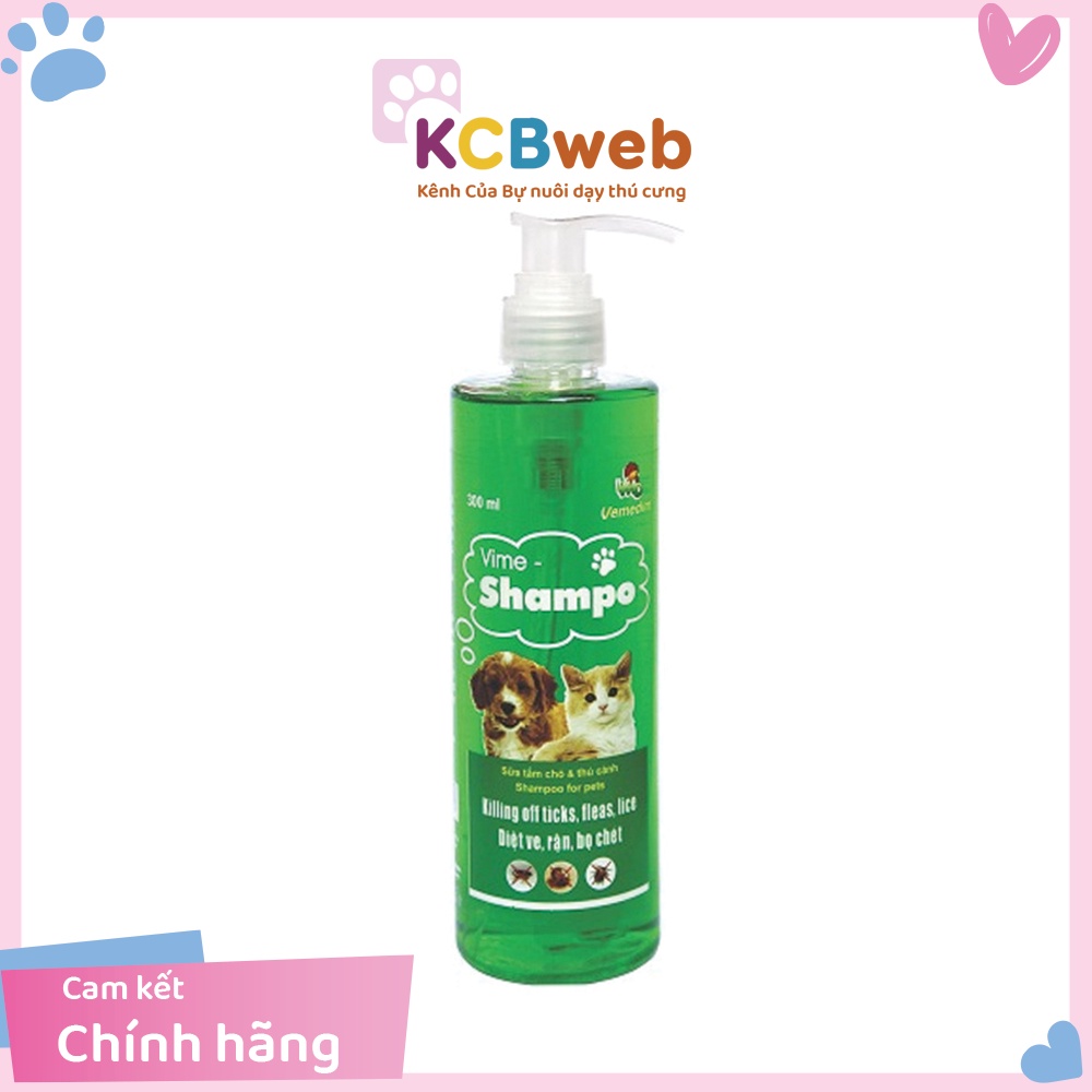 Sữa tắm chống, giảm tối đa ve, rận cho thú cưng chó mèo NOURISH 300ml